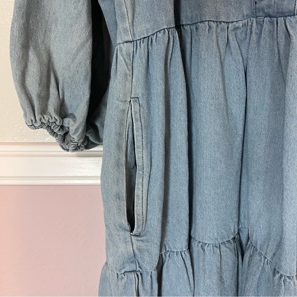 Carly Jean Los Angeles Tauryn Tiered Denim Dress - Picture 3 of 6